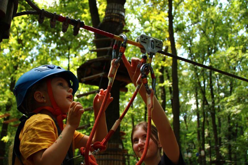 Gyerekek a kalandparkban – Kerekerdő Kalandpark